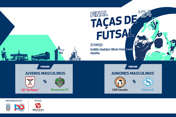 Finais das Taças de Futsal Juvenis e Juniores Masculinos 2023-2024